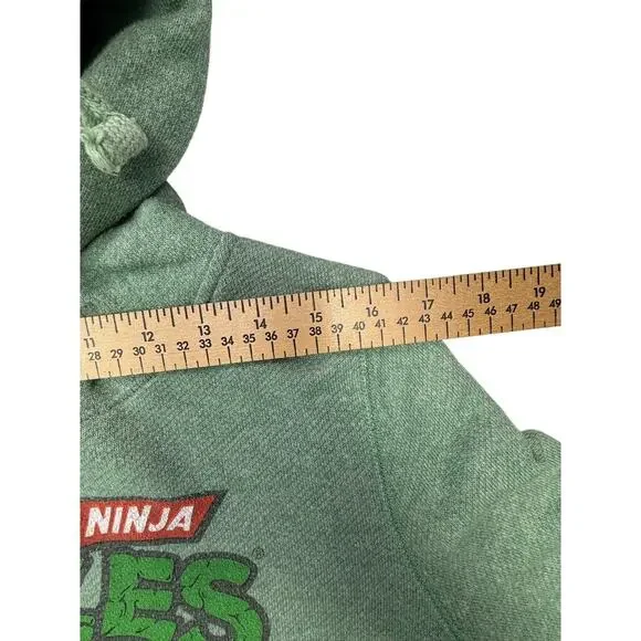 Teenage Mutant Ninja Turtles Green Graphic Hoodie Sweatshirt Women’s Small - Picture 4 of 7